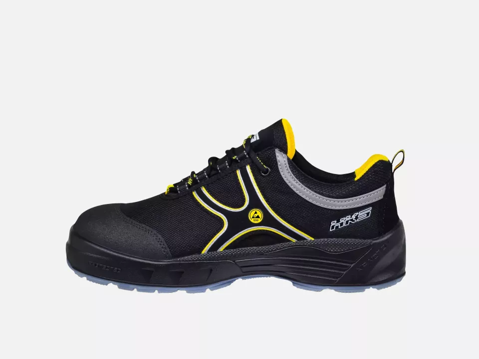 HKS 206038, Airmotion K2 AM ESD Low Shoe S3, Black/Yellow, image 2, gallery thumbnail