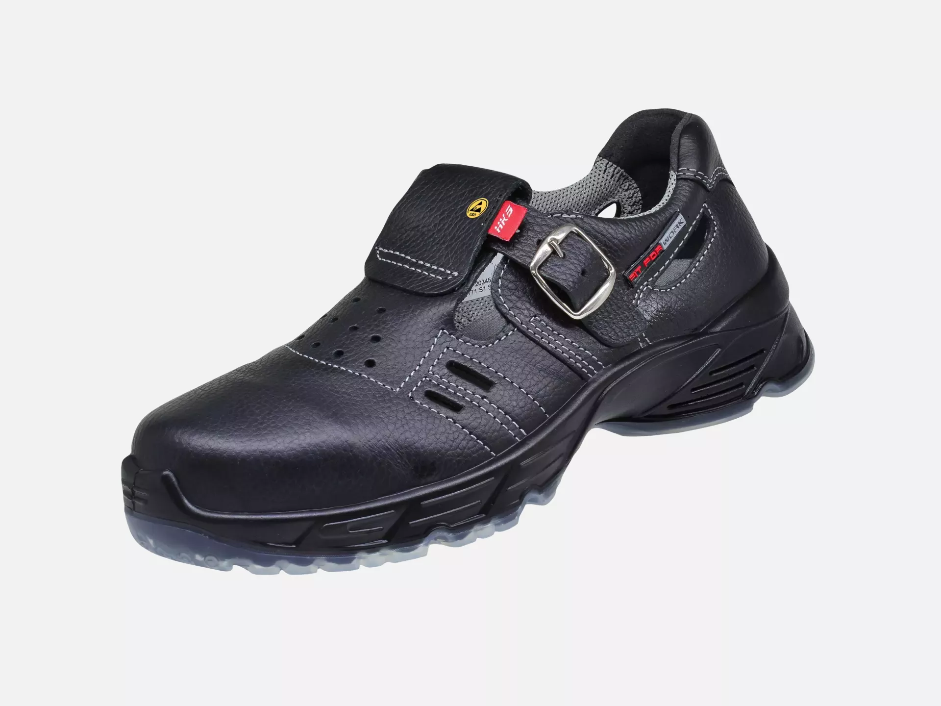 HKS 704010, Challenger List Sandal S1, Black, image 3