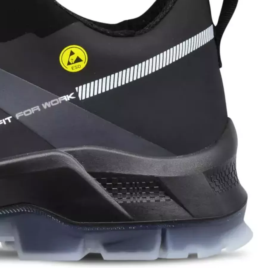 **Kevlar-Durchtrittschutz** schützt vor scharfen Gegenständen unter den Füßen, damit Sie sorgenfrei arbeiten können.