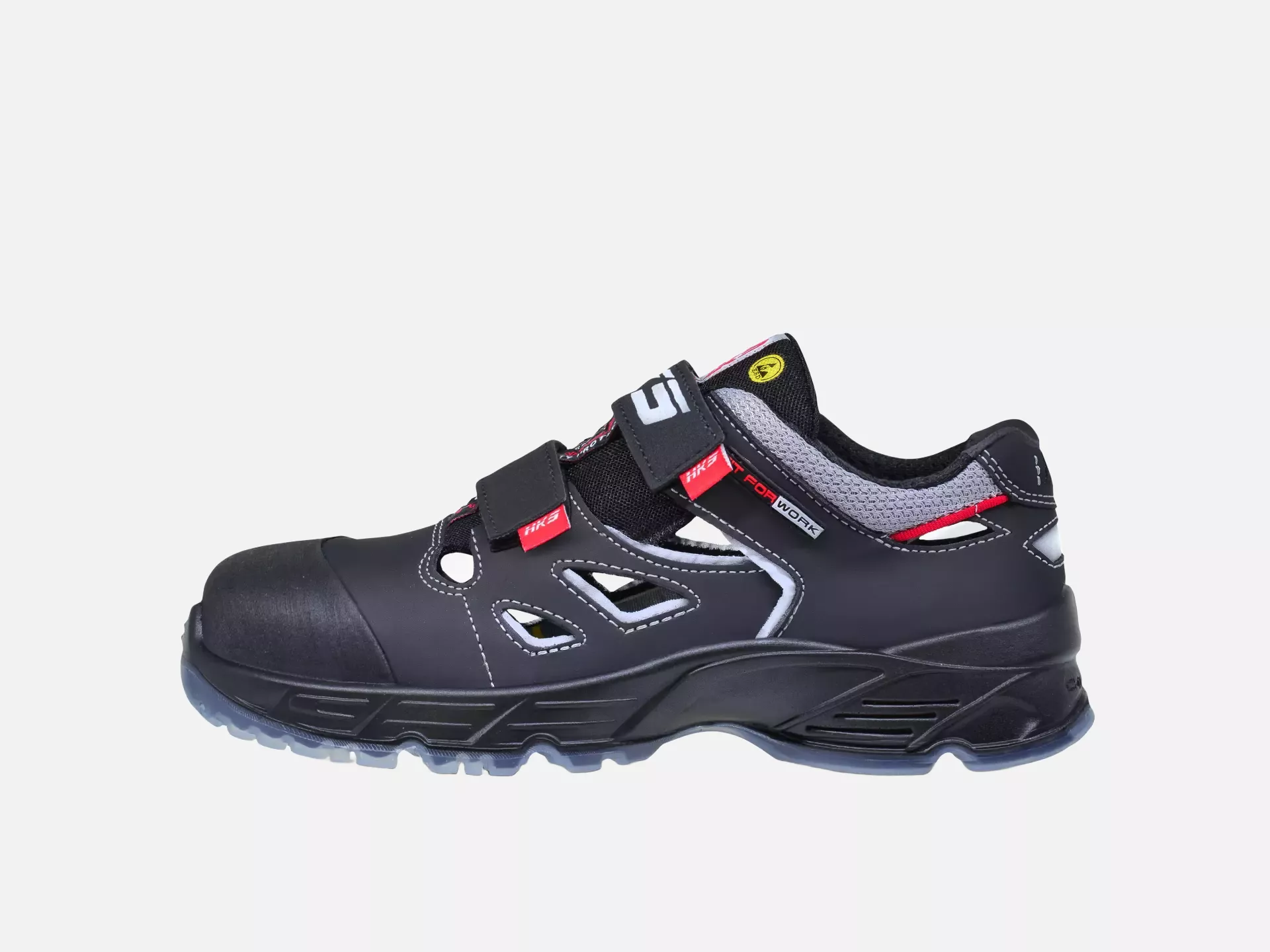 HKS 702143, Challenger Sunliner Sandale S1, Schwarz/Rot, image 2