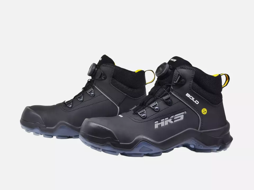 HKS 804048, Bold Drive 1 VTP BOA Halbhoher Stiefel S3, Schwarz/Gelb, image 1, gallery thumbnail