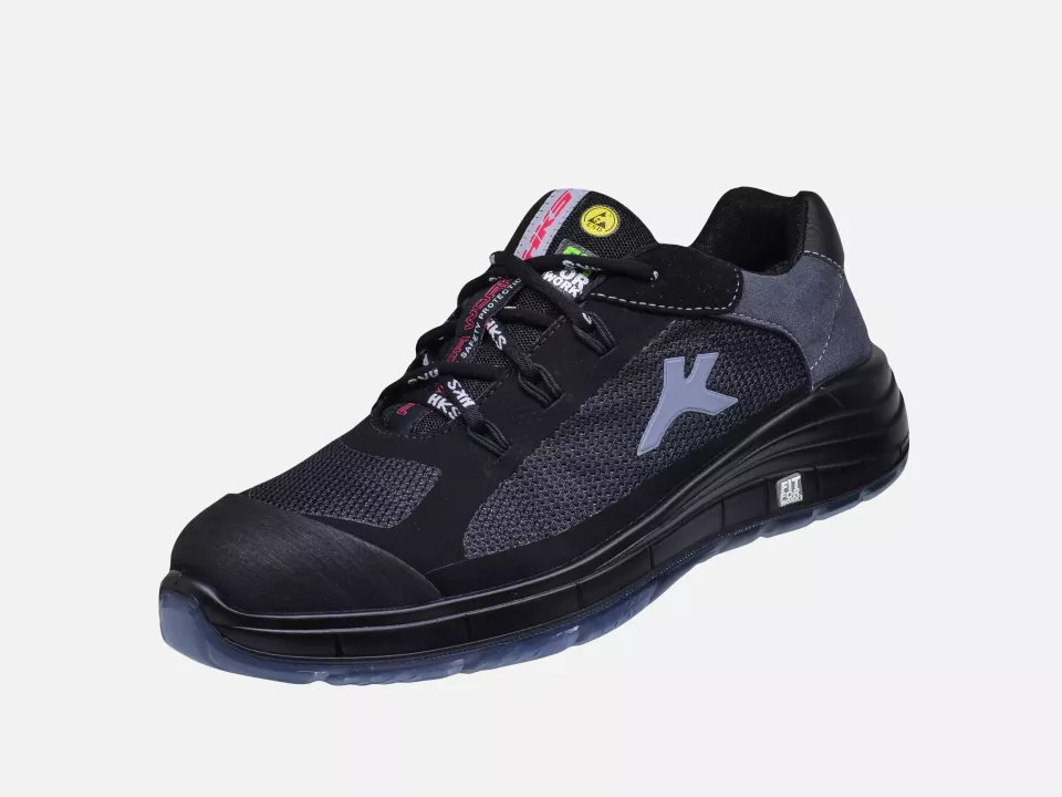 HKS 102212, K-Run Free 1 TP Low Shoe S1P, Black/Grey, image 3, gallery thumbnail