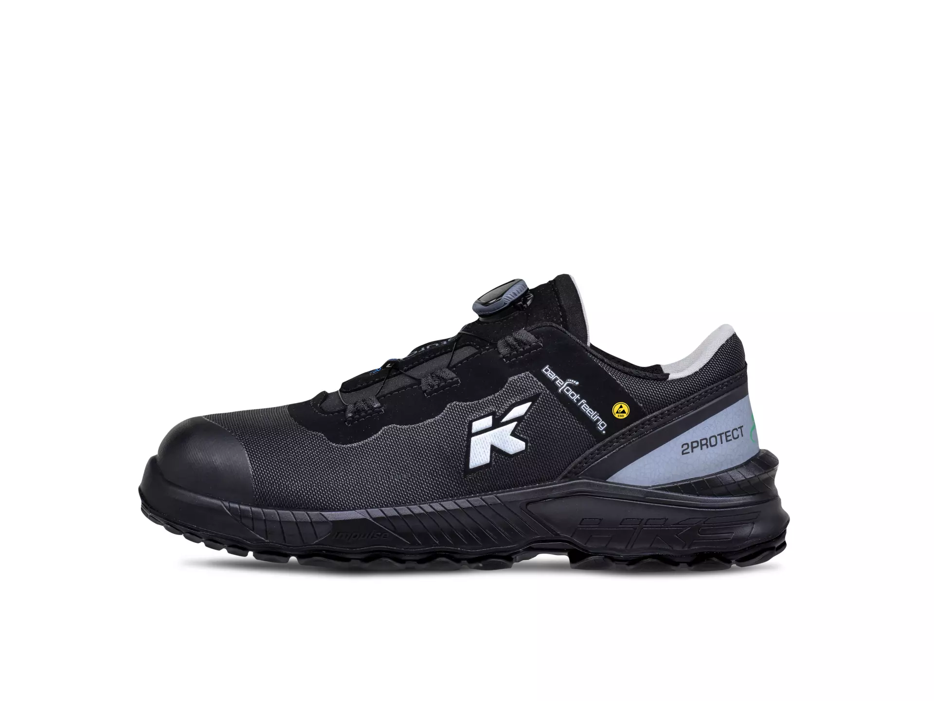 HKS 953678, Barefoot-Feeling BFS 40 BOA matala kenkä S3, musta, image 2