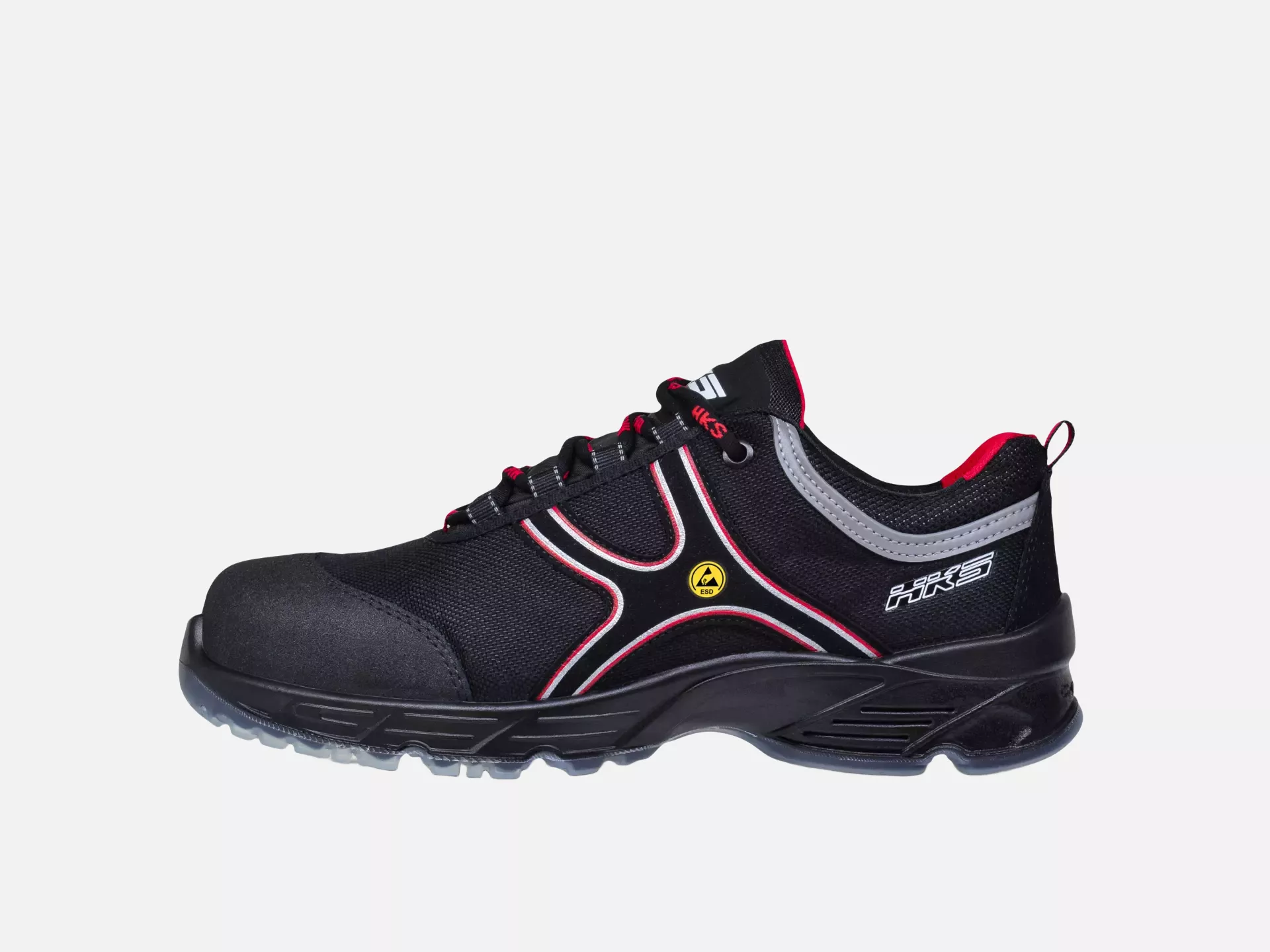 HKS 706005, Challenger K2 CA Low Shoe S3, Black/Red, image 2