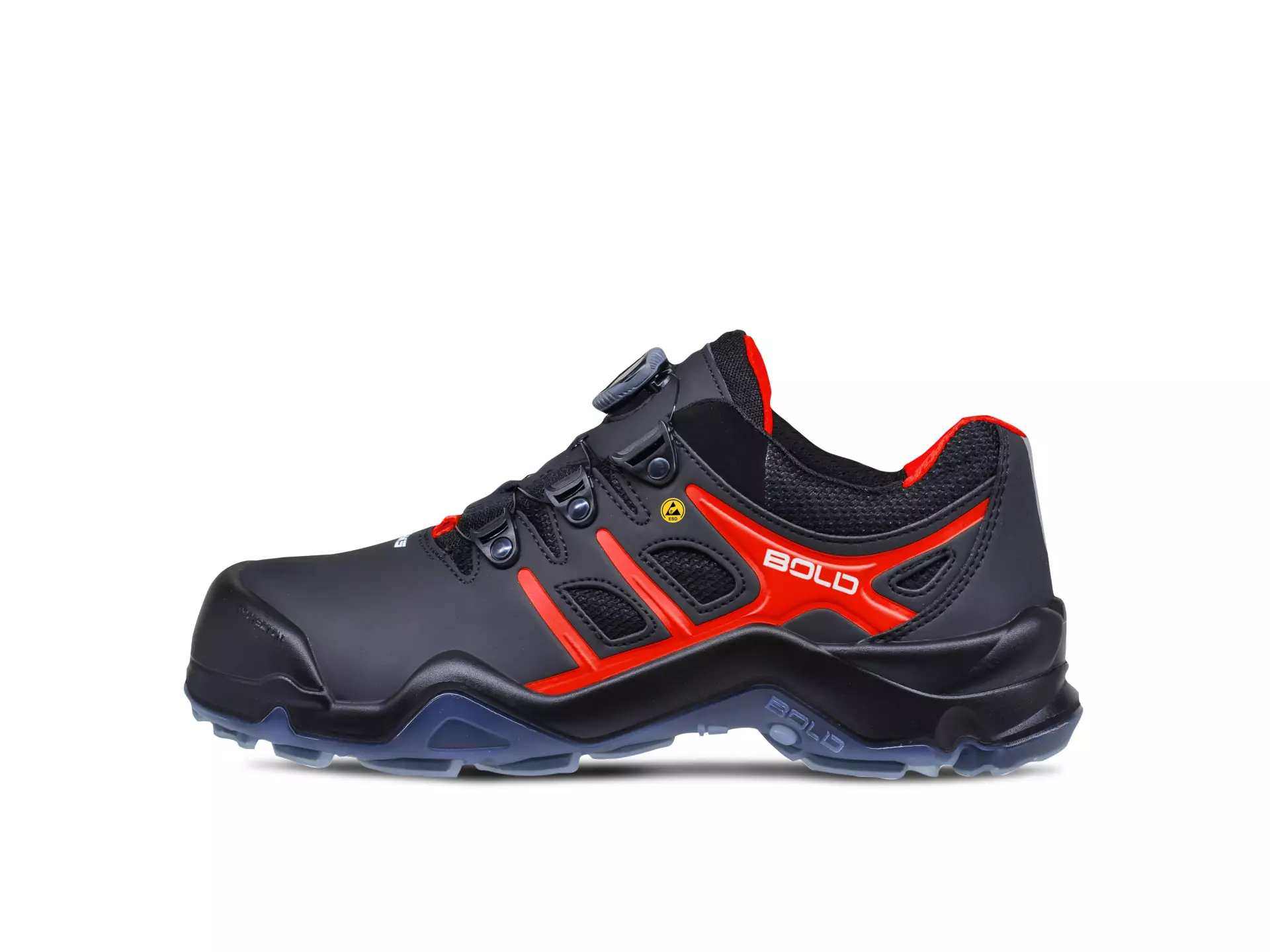 HKS 802898, Bold Targa 4 BVTP Halbschuh S3, Schwarz/Rot, image 2