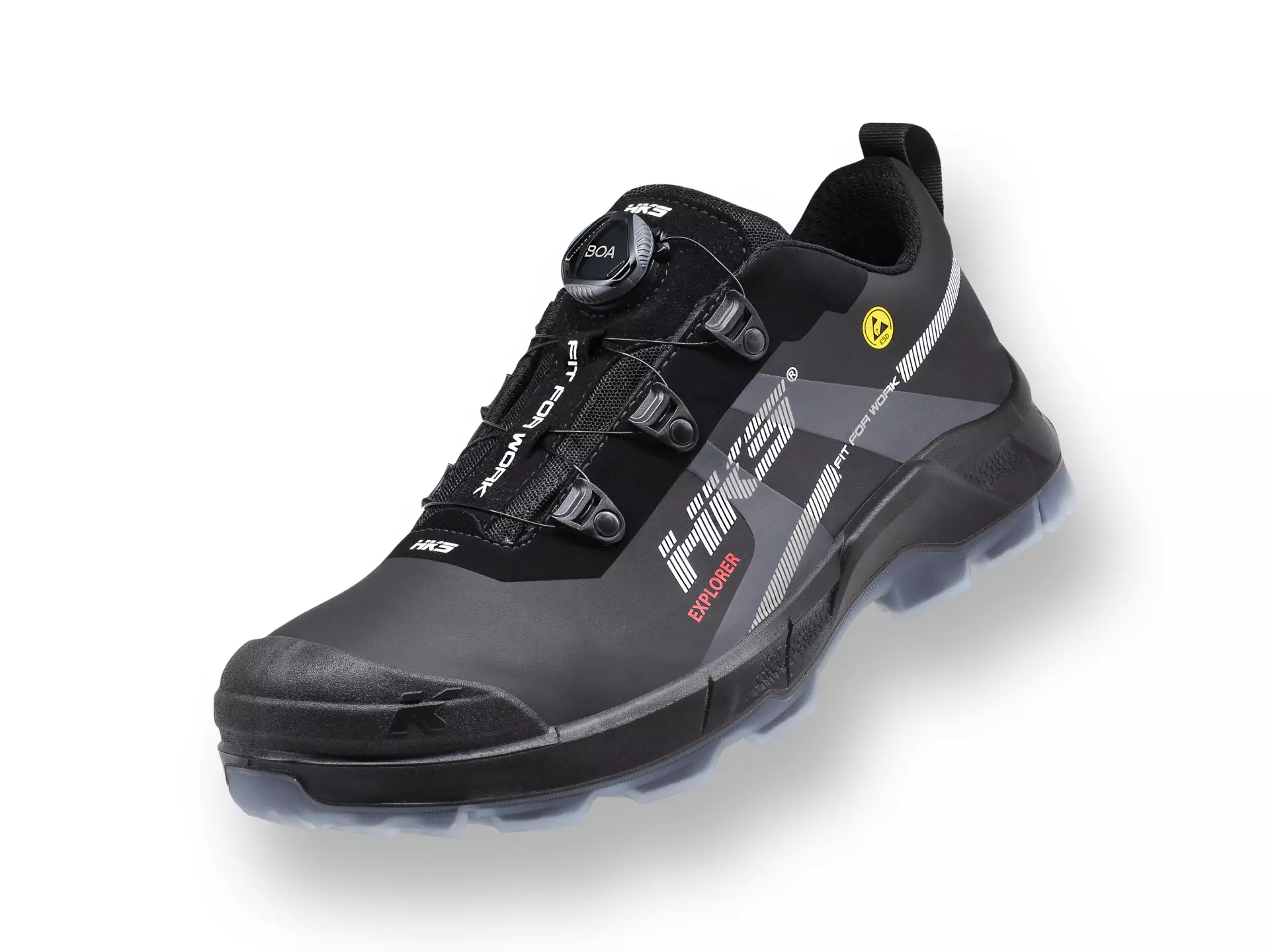 HKS 834102, Crossmax Explorer BOA matala kenkä S3S, musta, image 3