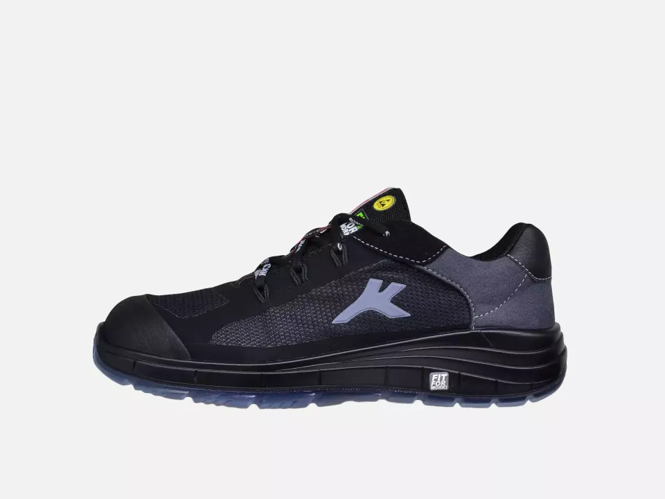 HKS 102212, K-Run Free 1 TP Low Shoe S1P, Black/Grey, image 2, gallery thumbnail