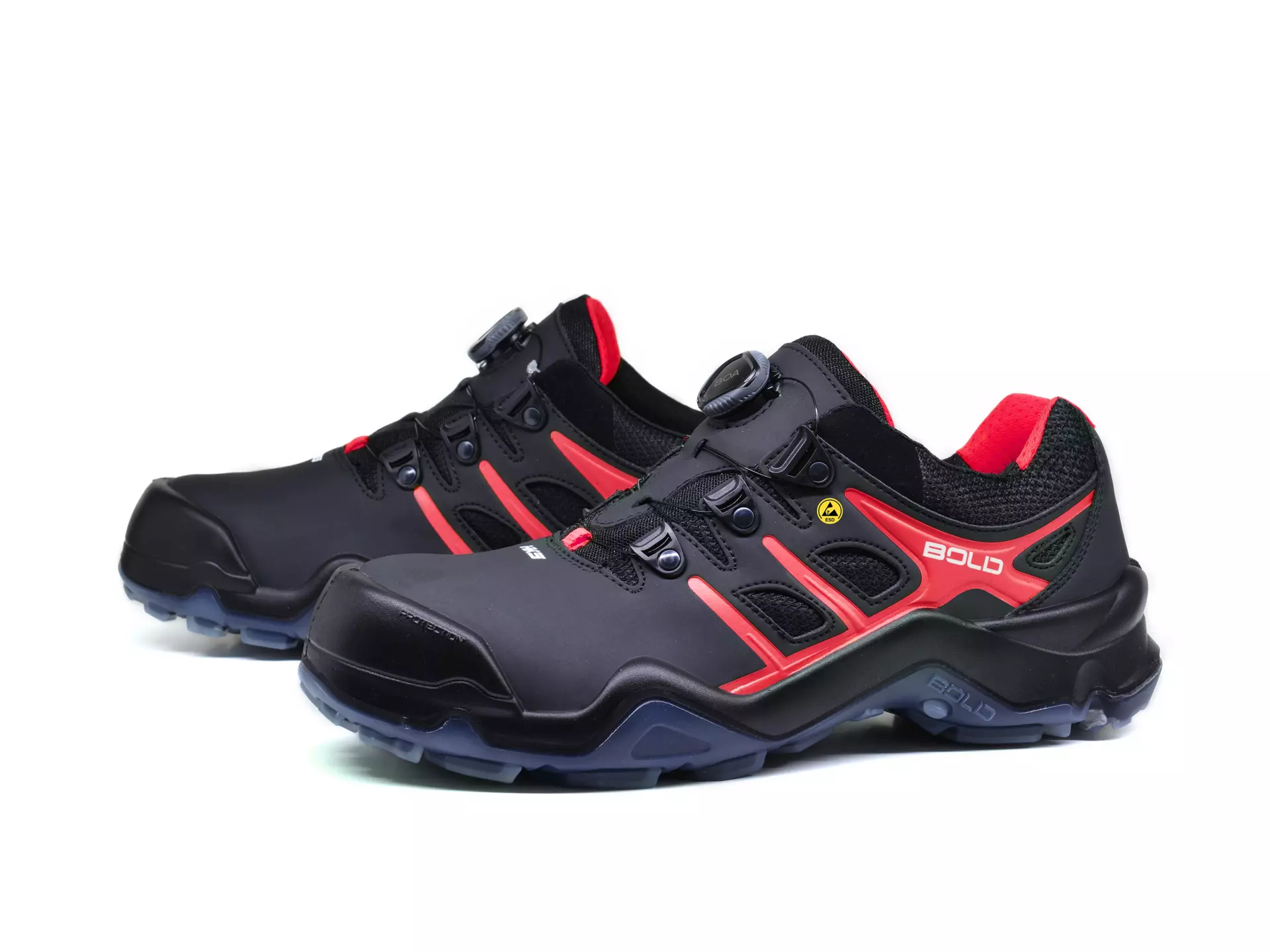 HKS 802898, Bold Targa 4 BVTP Halbschuh S3, Schwarz/Rot, image 1