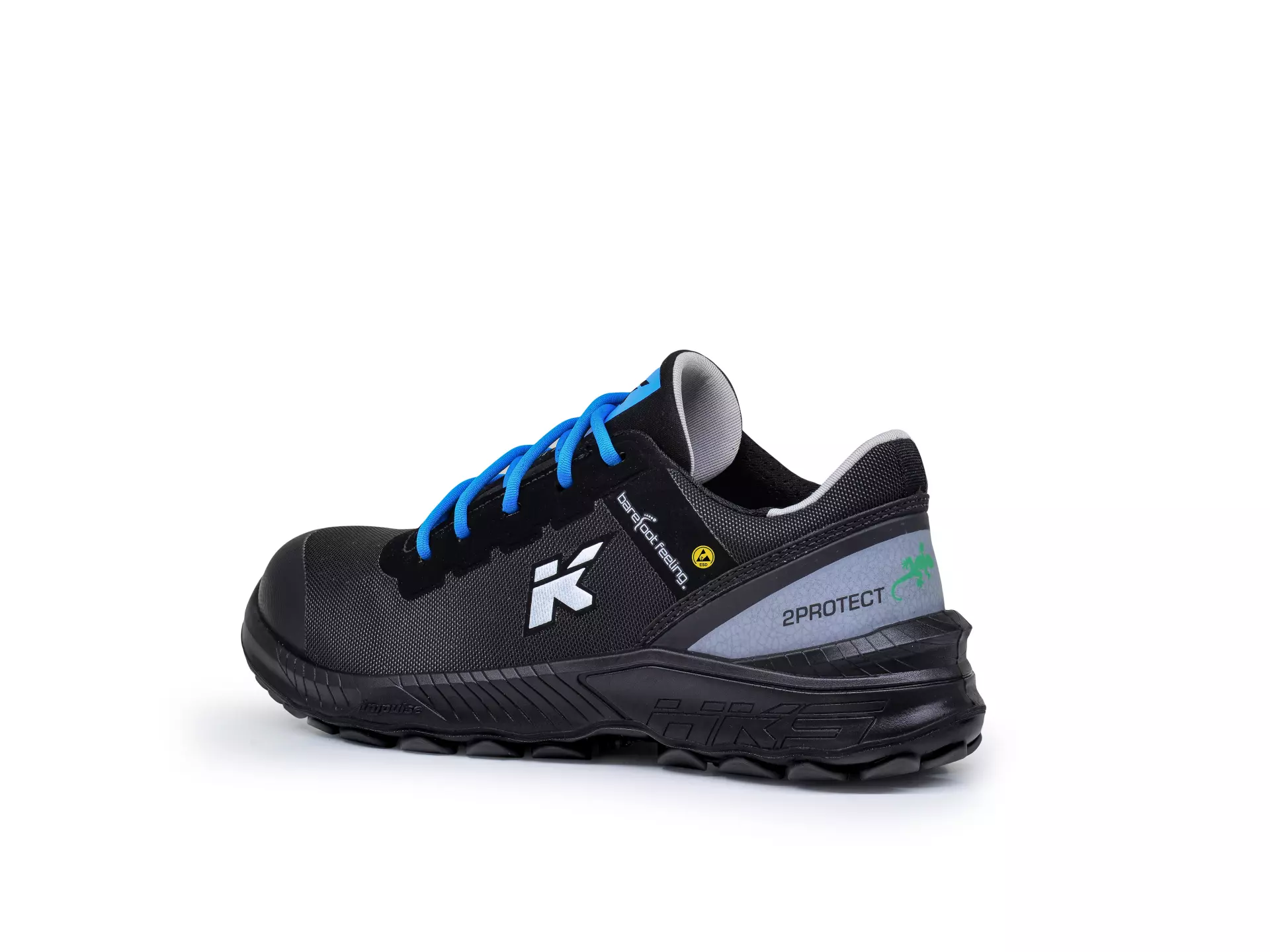 HKS 953638, Barefoot-Feeling BFS 40 Halbschuh S3, Schwarz/Blau, image 4
