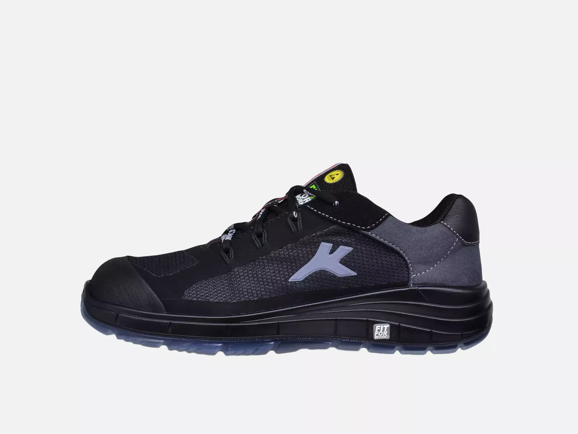 HKS 102212, K-Run Free 1 TP Low Shoe S1P, Black/Grey, image 2