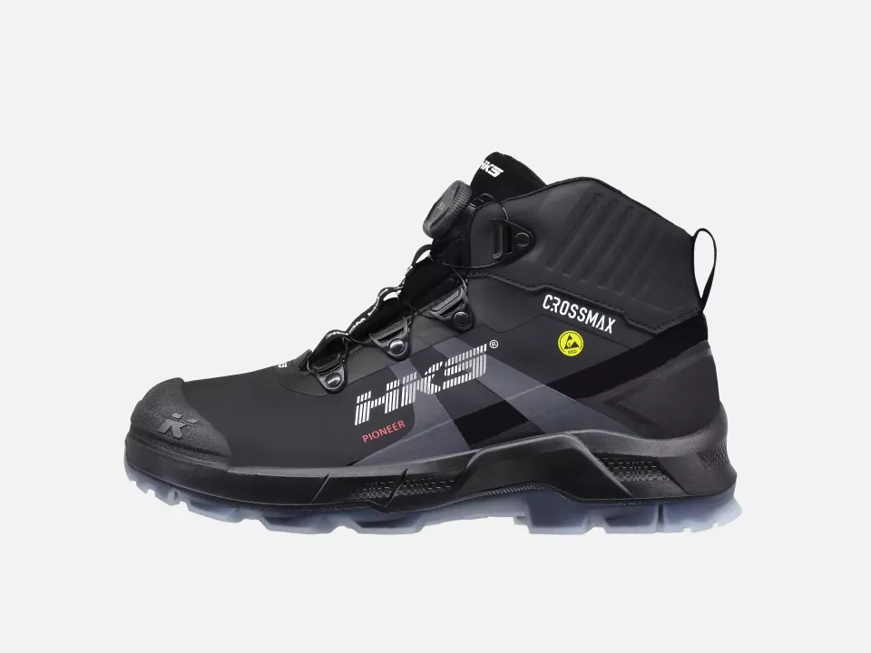 HKS 834082, Crossmax Pioneer BOA Halbhoher Stiefel S3S, Schwarz, image 2, gallery thumbnail
