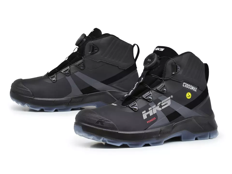 HKS 834082, Crossmax Pioneer BOA half-high boot S3S, black, image 1, gallery thumbnail