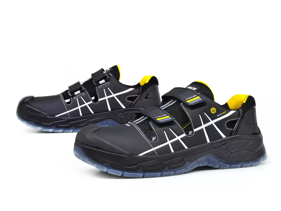 HKS 823042, Running Star RS 282 sandal S1P, black/yellow, image 1, gallery thumbnail