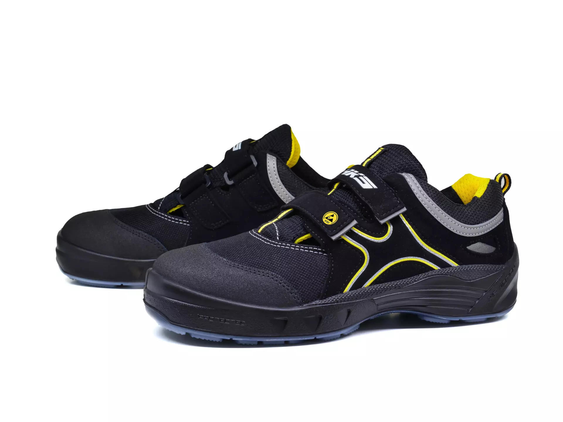 HKS 206028, Airmotion K1 AM ESD Halbschuh S1P, Schwarz/Gelb