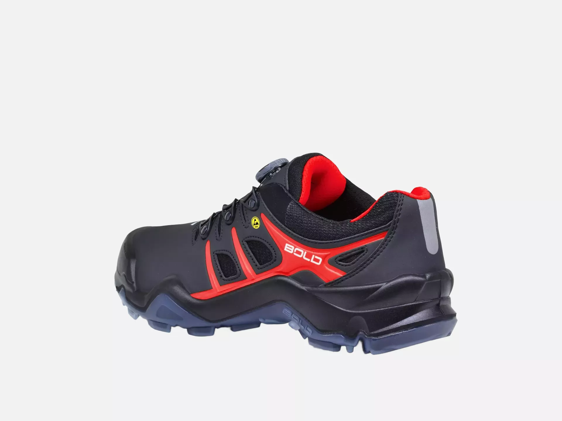 HKS 802898, Bold Targa 4 BVTP Low Shoe S3, Black/Red, image 4