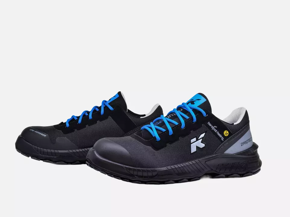 HKS 953638, Barefoot-Feeling BFS 40 Halbschuh S3, Schwarz/Blau, image 1, gallery thumbnail