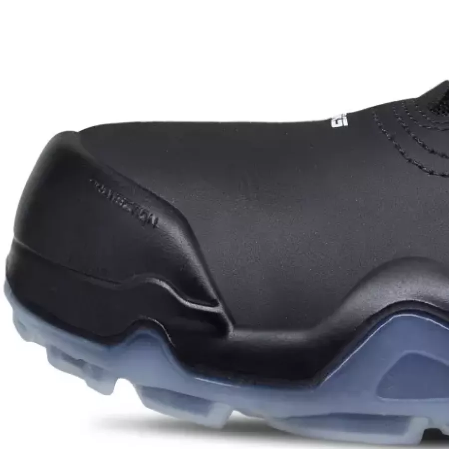 **Kunststoff-Zehenschutzkappe** schützt Ihre Füße, hält den Stiefel leicht und sorgt den ganzen Tag über für Bewegungsfreiheit.