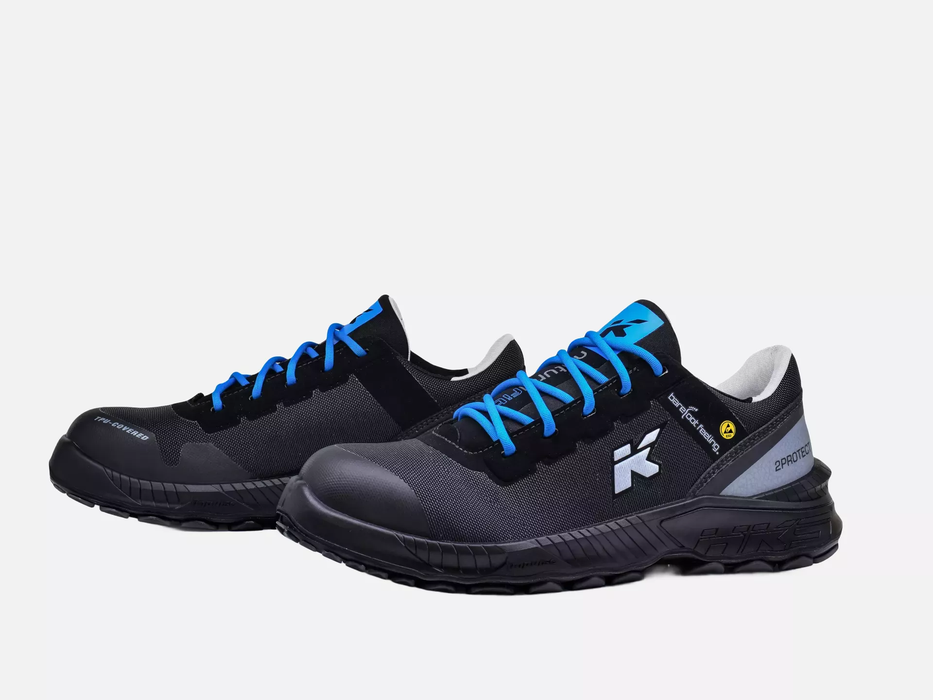 HKS 953638, Barefoot-Feeling BFS 40 Halbschuh S3, Schwarz/Blau, image 1