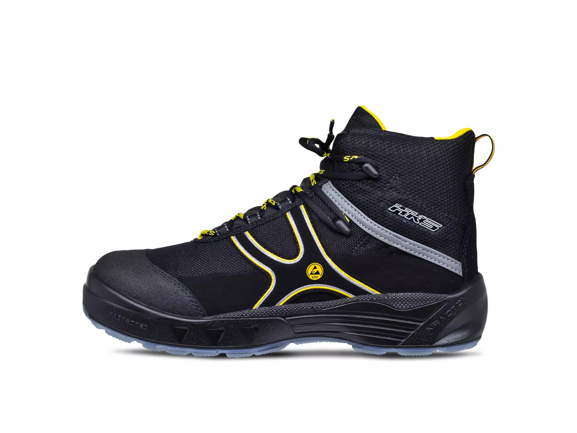 HKS 206048, Airmotion K5 AM ESD Halbhoher Stiefel S3, Schwarz/Gelb, image 2