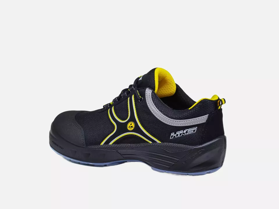 HKS 206038, Airmotion K2 AM ESD Low Shoe S3, Black/Yellow, image 4, gallery thumbnail