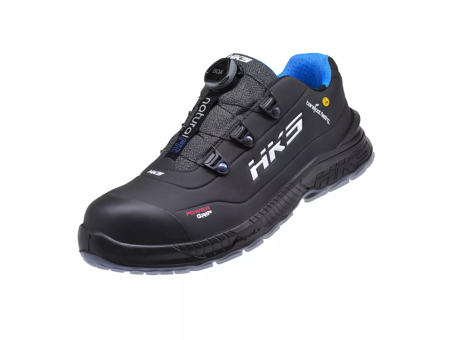 HKS 954028, Barefoot-Feeling BFS 70 BOA matala kenkä S3, musta, image 3