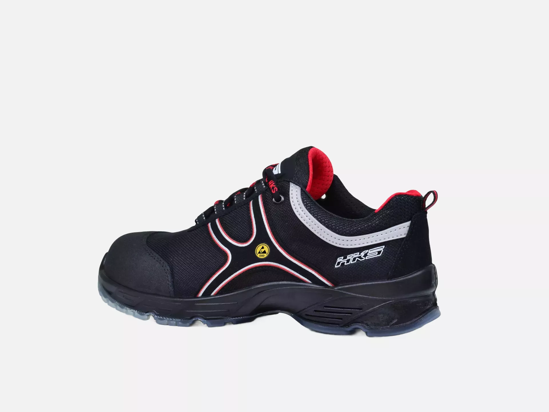 HKS 706005, Challenger K2 CA Low Shoe S3, Black/Red, image 4