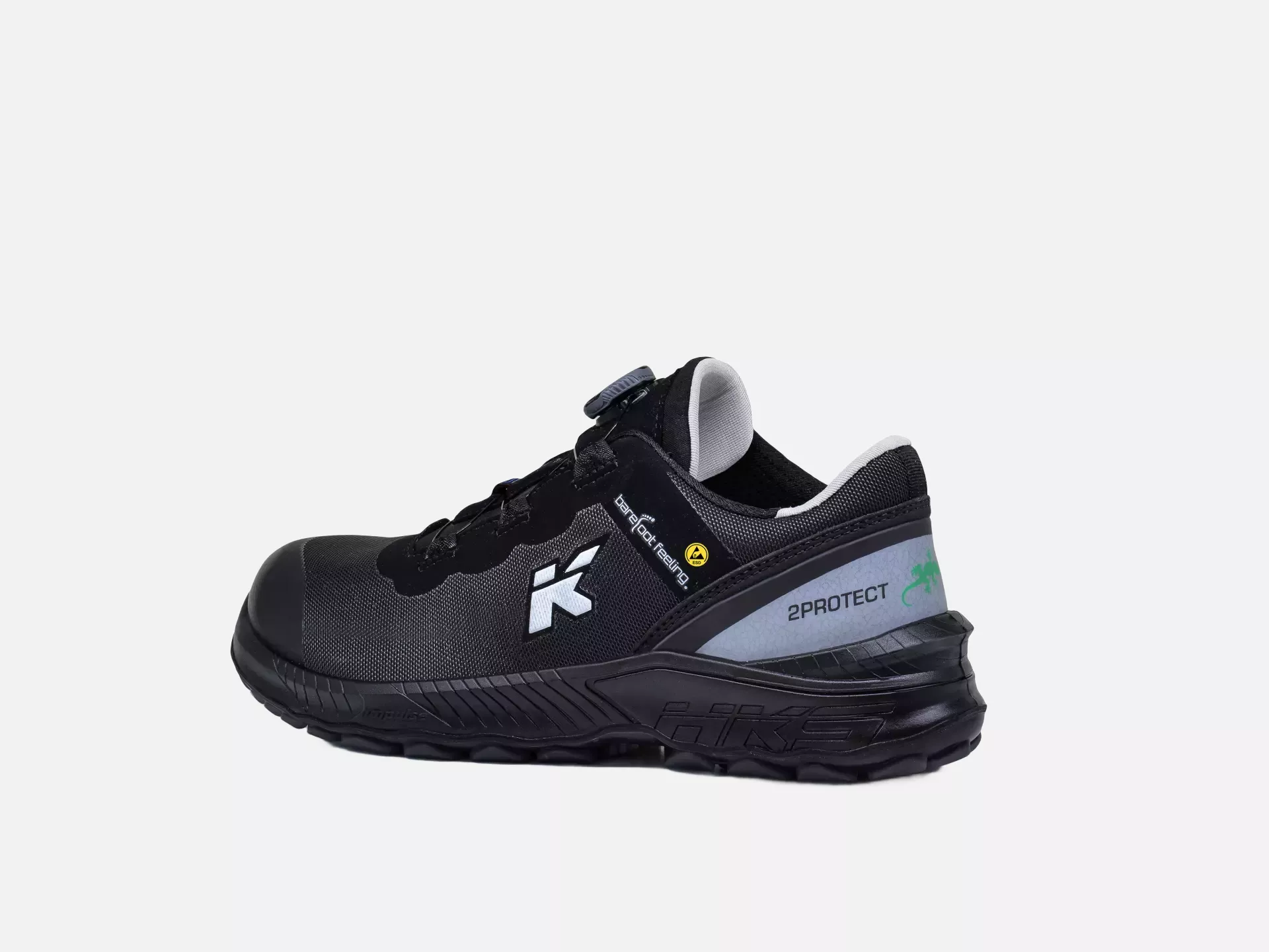 HKS 953678, Barefoot-Feeling BFS 40 BOA Halbschuh S3, Schwarz, image 4