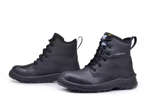 953688, HKS Barefoot-Feeling BFS 90 Halbhoher Stiefel S3, Schwarz