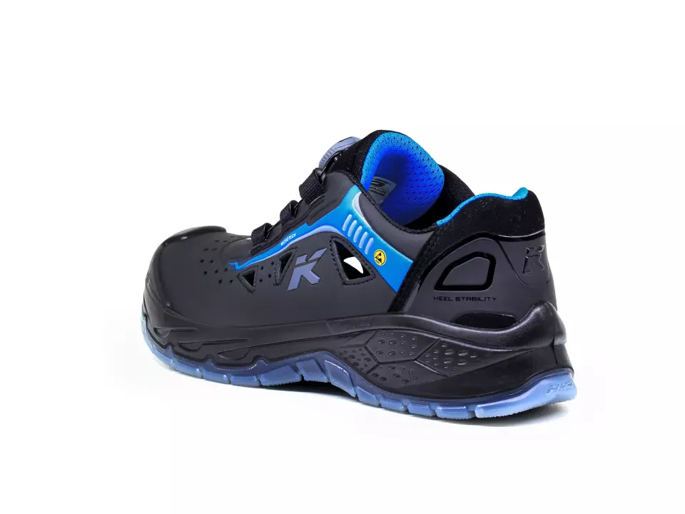 HKS 823422, Running Star RS 286 BOA Sandal S1P, Black/Yellow, image 4, gallery thumbnail