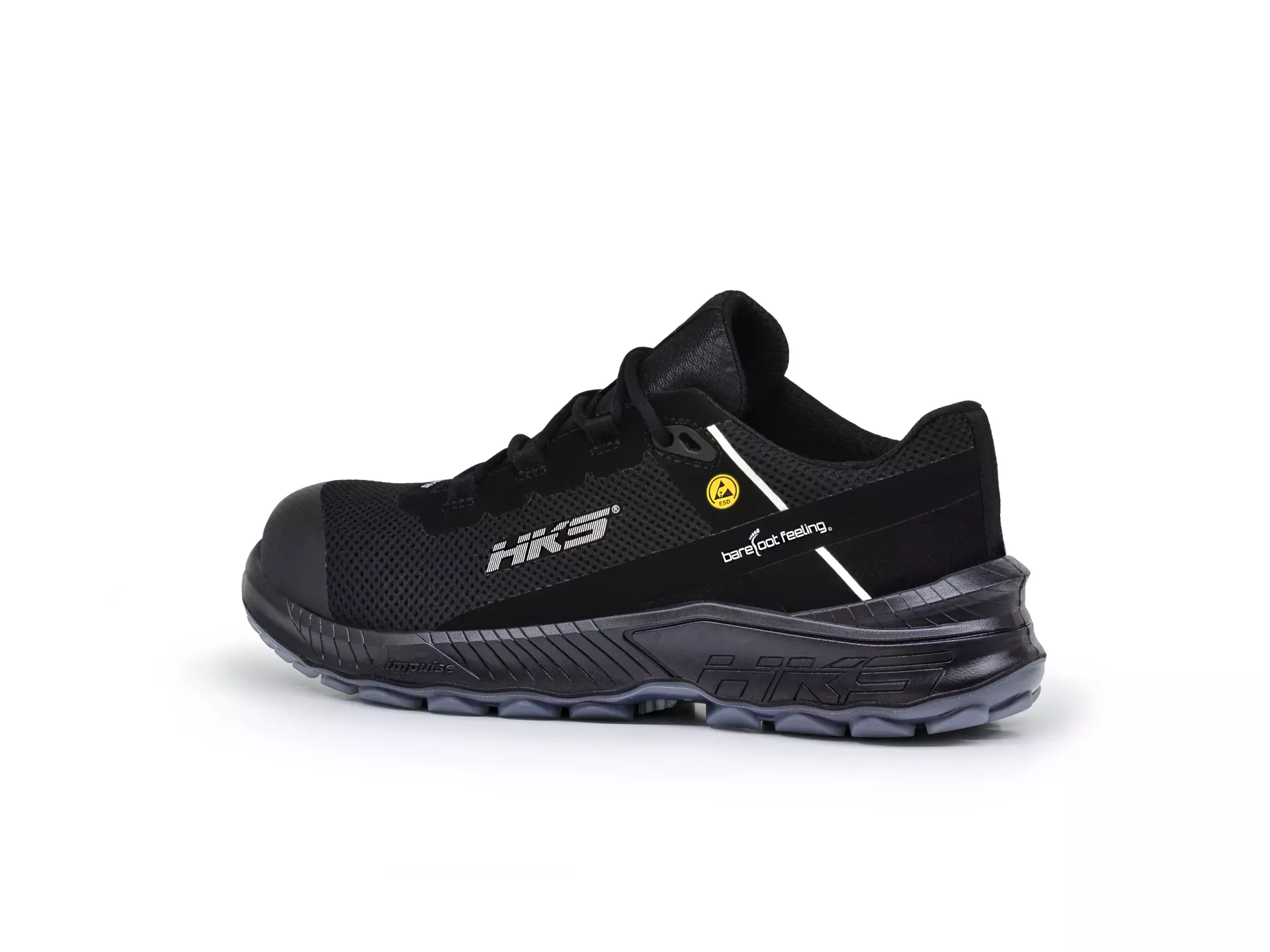 HKS 954078, Barefoot-Feeling BFS 50 matala kenkä S1P, musta, image 4