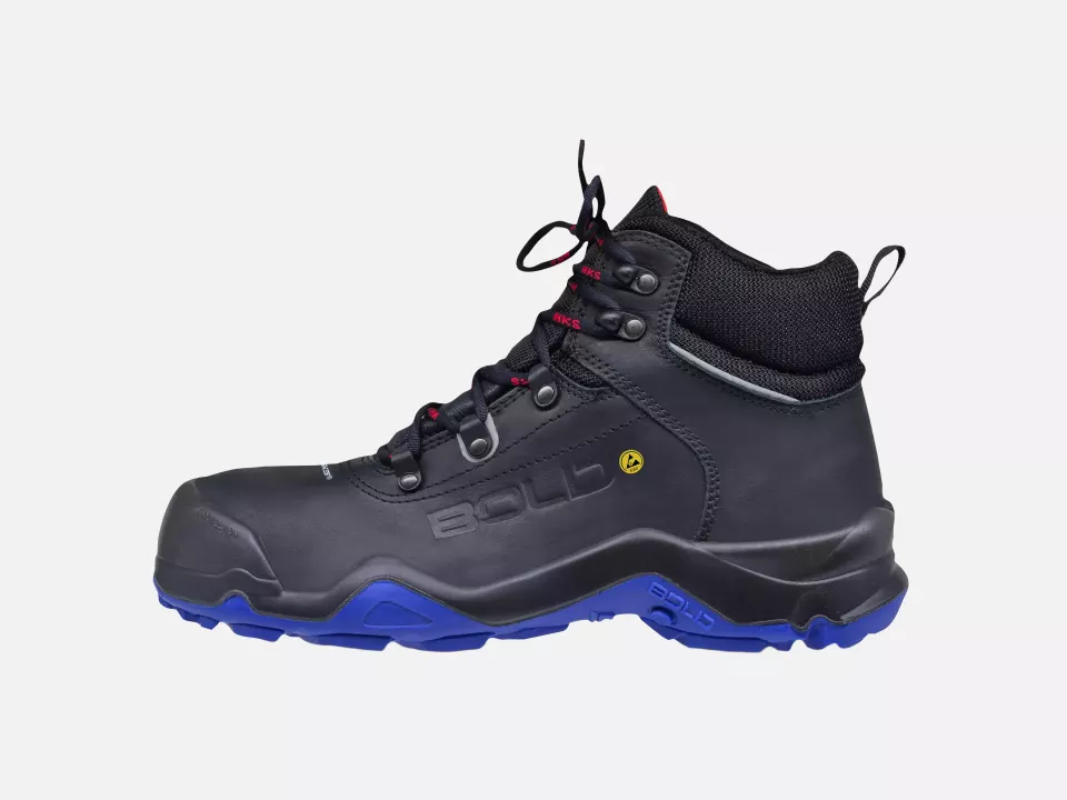 HKS 805138, Bold Delta 1 NTP Halbhoher Stiefel S3, Schwarz/Rot/Blau, image 2, gallery thumbnail