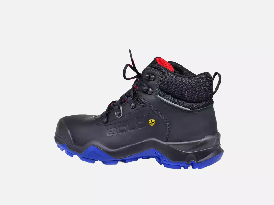 HKS 805138, Bold Delta 1 NTP Halbhoher Stiefel S3, Schwarz/Rot/Blau, image 4, gallery thumbnail