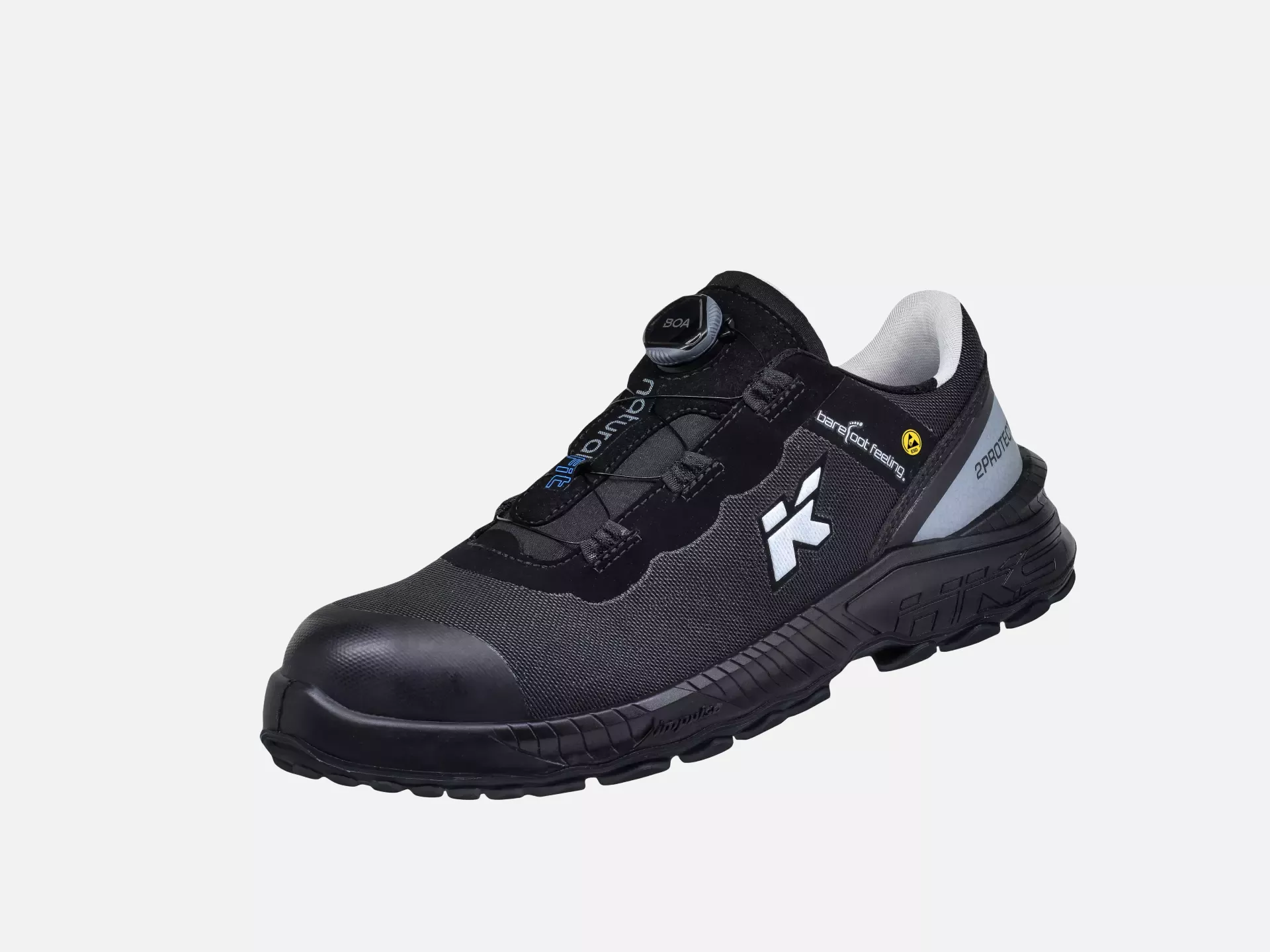 HKS 953678, Barefoot-Feeling BFS 40 BOA Halbschuh S3, Schwarz, image 3