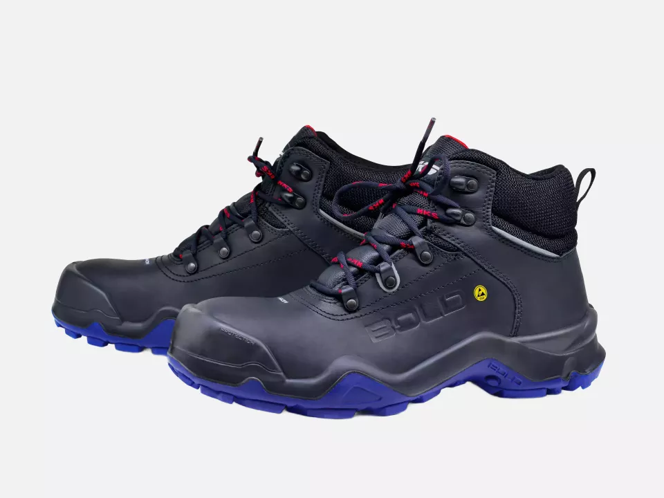HKS 805138, Bold Delta 1 NTP Halbhoher Stiefel S3, Schwarz/Rot/Blau, image 1, gallery thumbnail