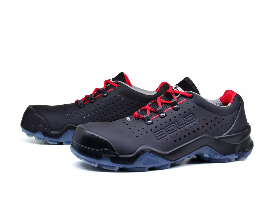 HKS 802938, Bold Air 4 VTP Halbschuh S1P, Grau/Rot, image 1, gallery thumbnail