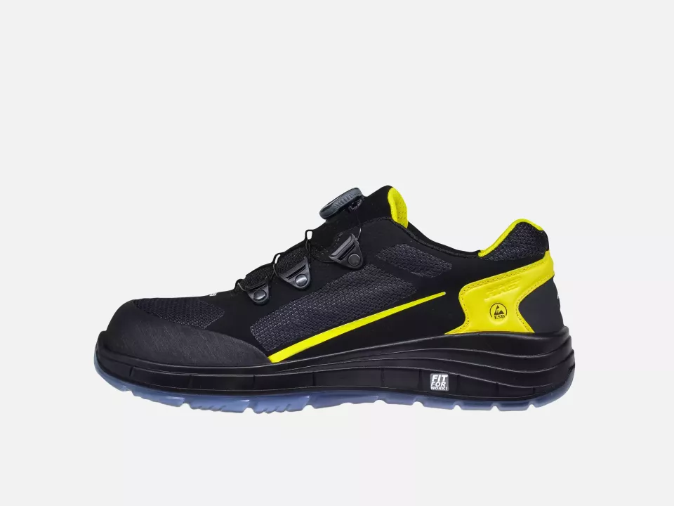 HKS 102982, K-Run BOA 8 BTP Low Shoe S1P, Black/Yellow, image 2, gallery thumbnail