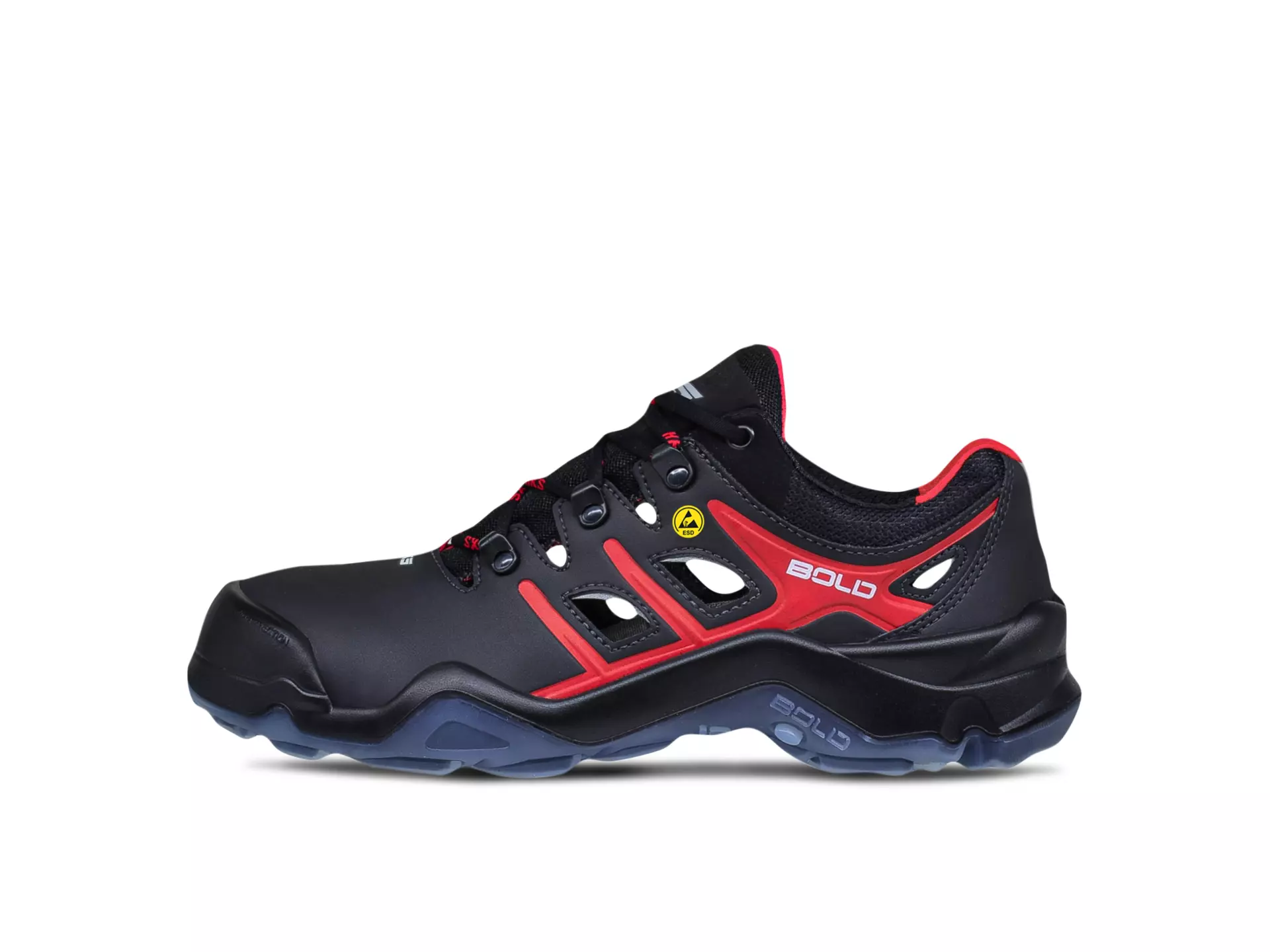 HKS 802918, Bold Tiger 4 VTP Halbschuh S1P, Schwarz/Rot, image 2