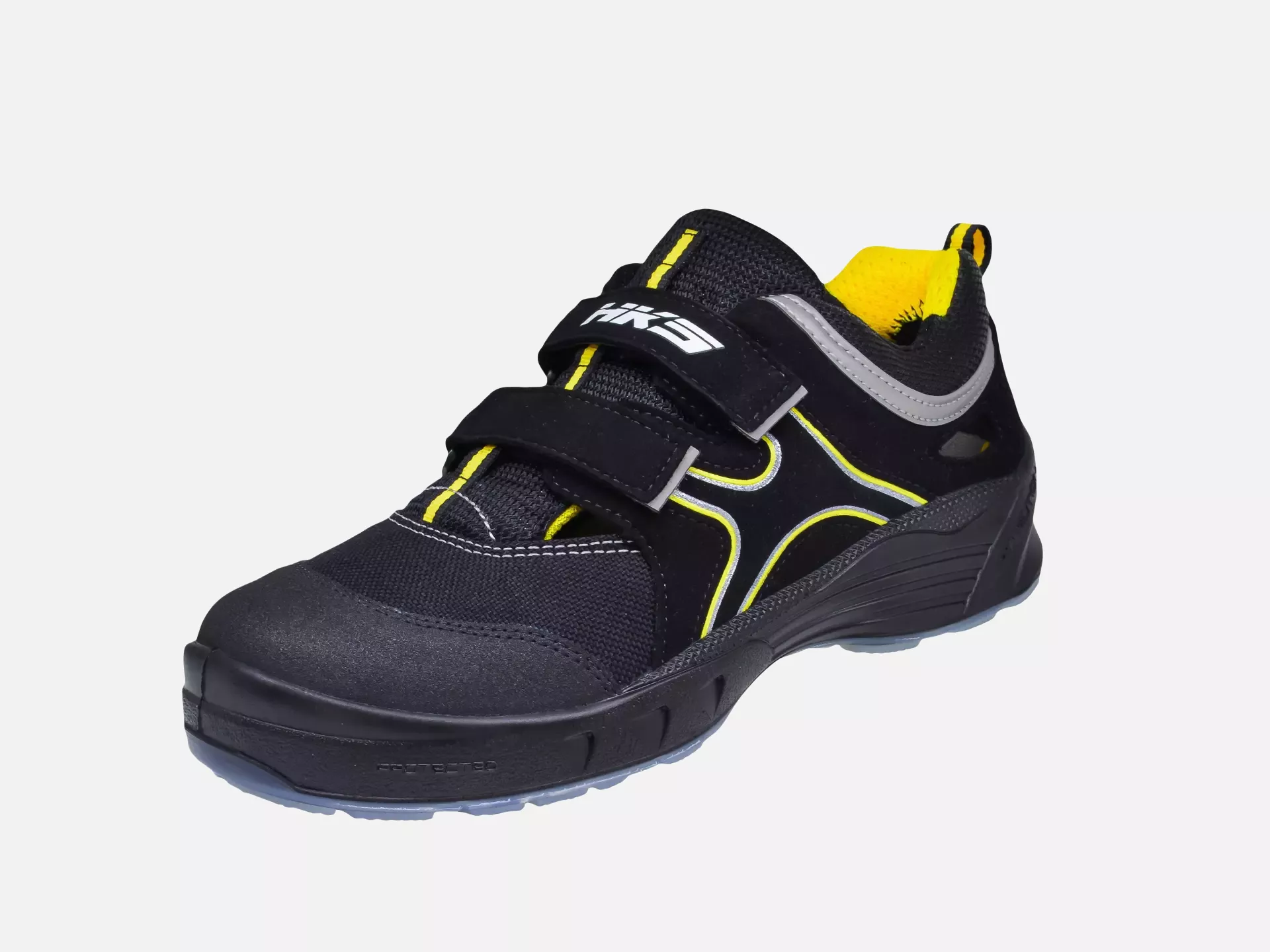 HKS 206028, Airmotion K1 AM ESD Halbschuh S1P, Schwarz/Gelb, image 3