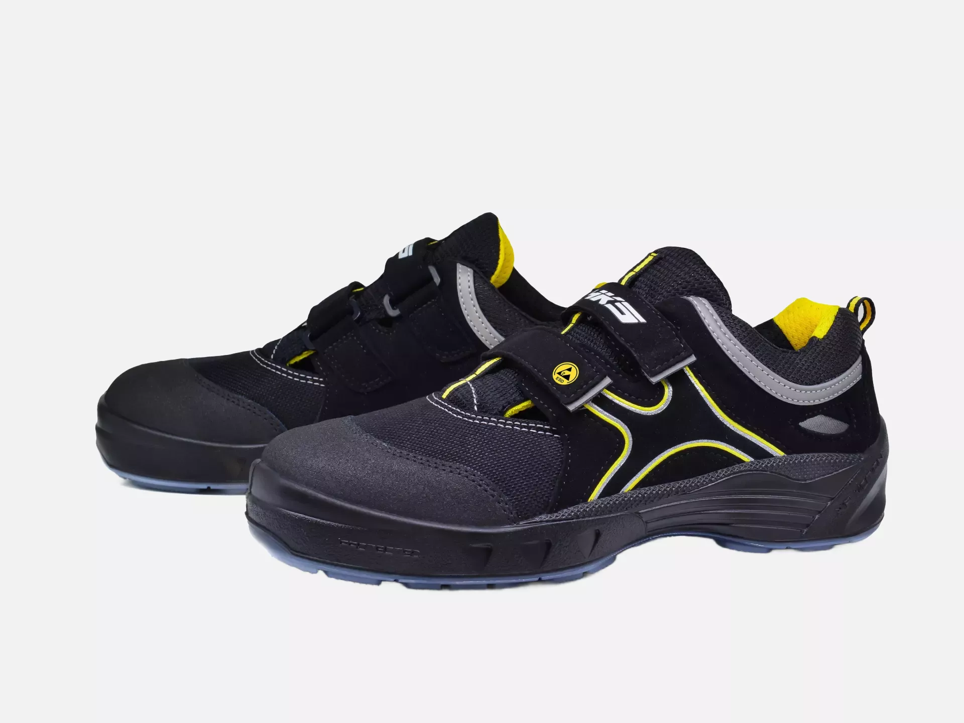 HKS 206028, Airmotion K1 AM ESD Halbschuh S1P, Schwarz/Gelb, image 1