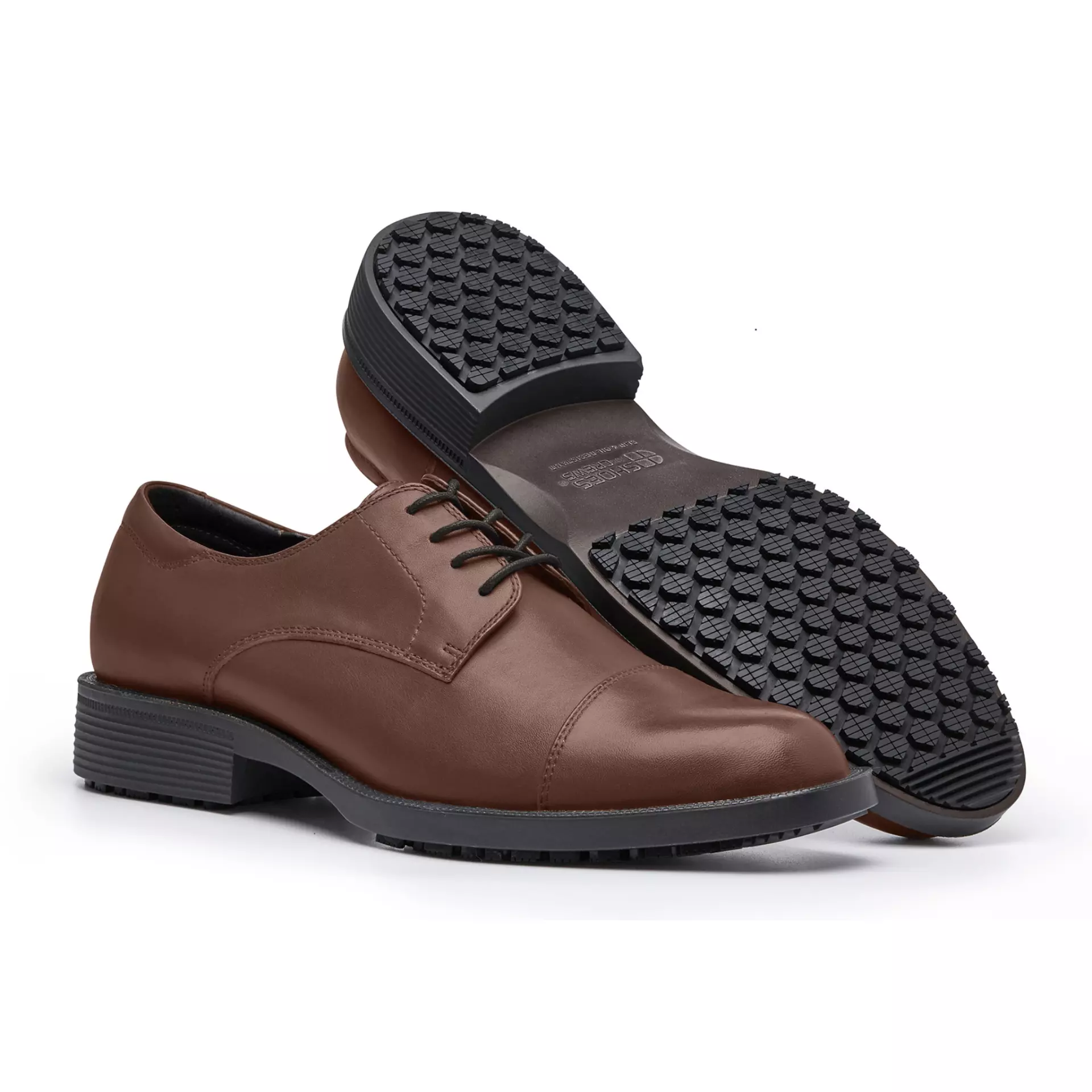 Shoes For Crews 1211P, SENATOR Black Label Men's Brown Shoes, image 3