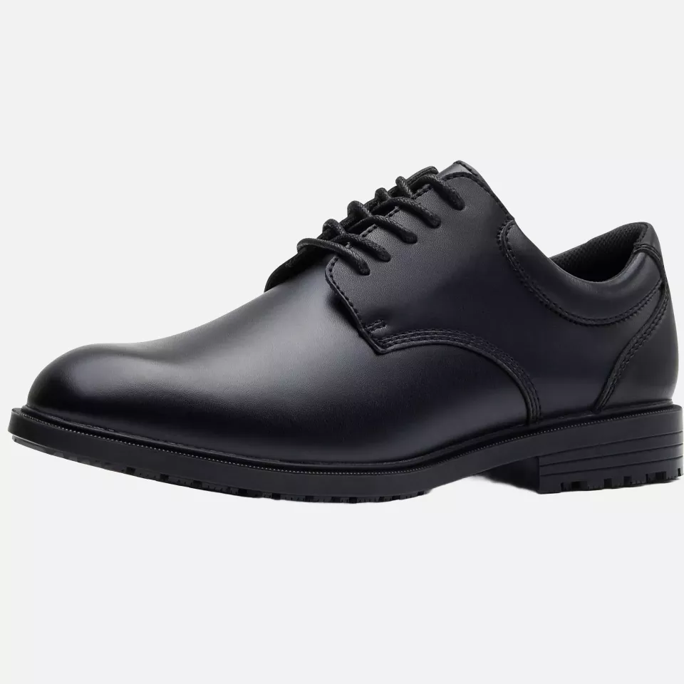 Shoes For Crews 20321, CAMBRIDGE III Slip Resistant Leather Shoe, Black, image 4, gallery thumbnail