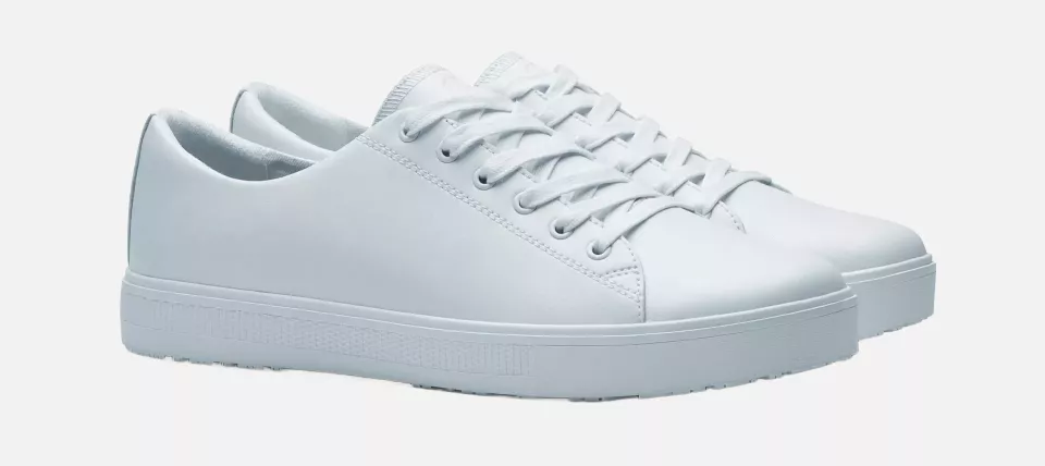 Shoes For Crews 38960, OLD SCHOOL LOW-RIDER IV Unisex Shoes, White, image 9, gallery thumbnail
