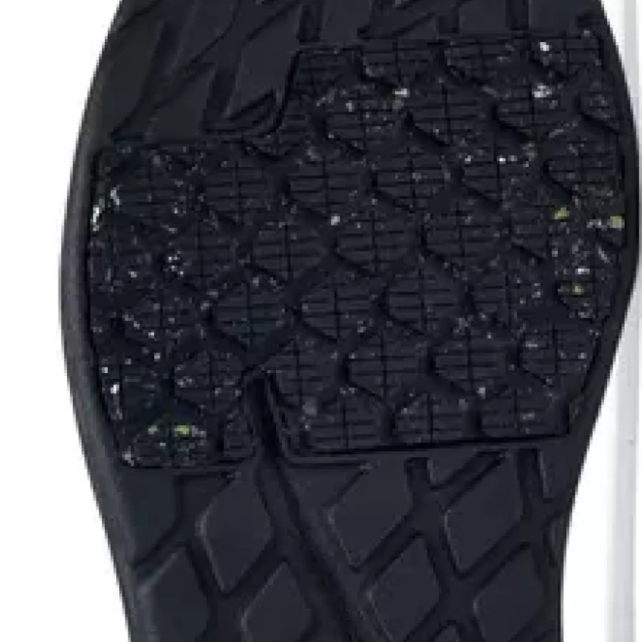 **Rutschfeste Laufsohle** sorgt für Stabilität und Sicherheit auf rutschigen Oberflächen.