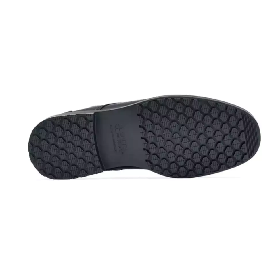 Shoes For Crews 20321, CAMBRIDGE III Slip Resistant Black Leather Men's Dress Shoe for Work, image 4, gallery thumbnail