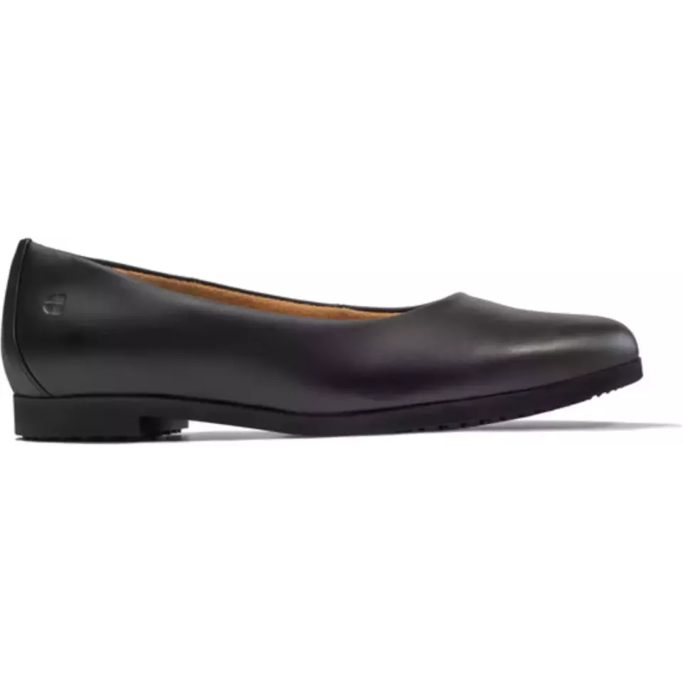 Shoes For Crews 57160, REESE Slip-on Ballerina Shoes, Black, image 1, gallery thumbnail