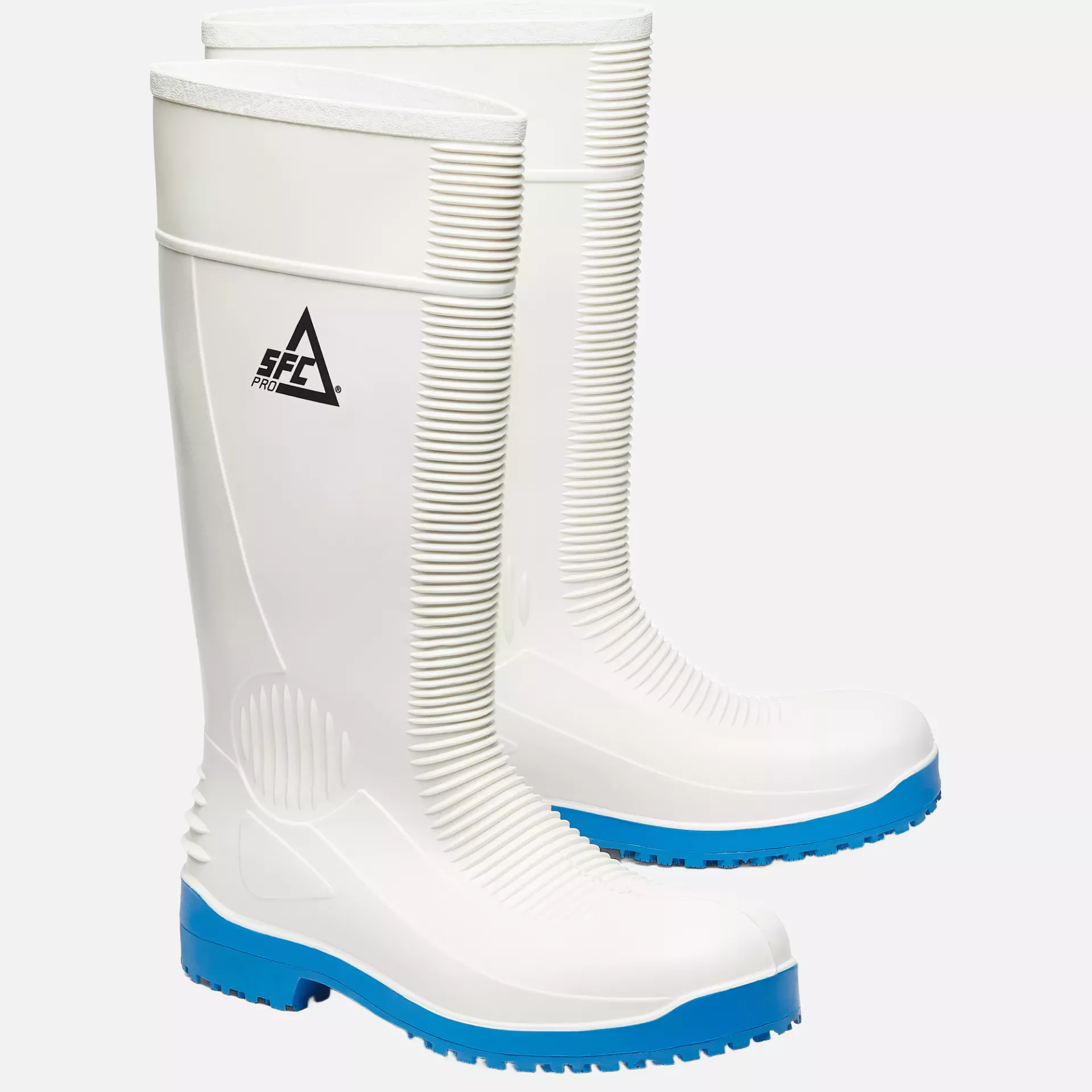 Shoes For Crews 2017B, GUARDIAN WELLINGTON Boot, White/Blue, image 10