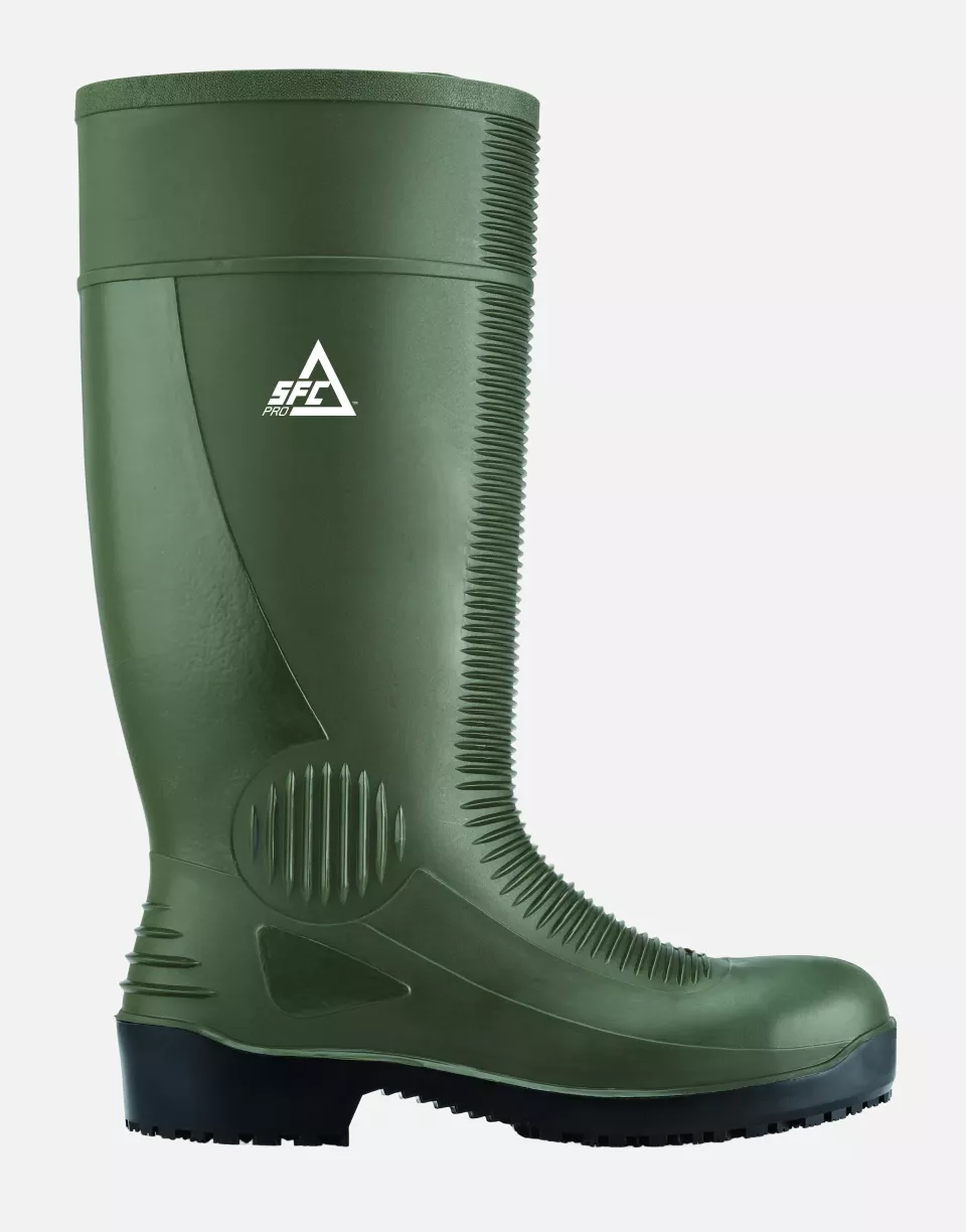 Shoes For Crews 70557, BASTION Unisex Boot, Green, image 2, gallery thumbnail