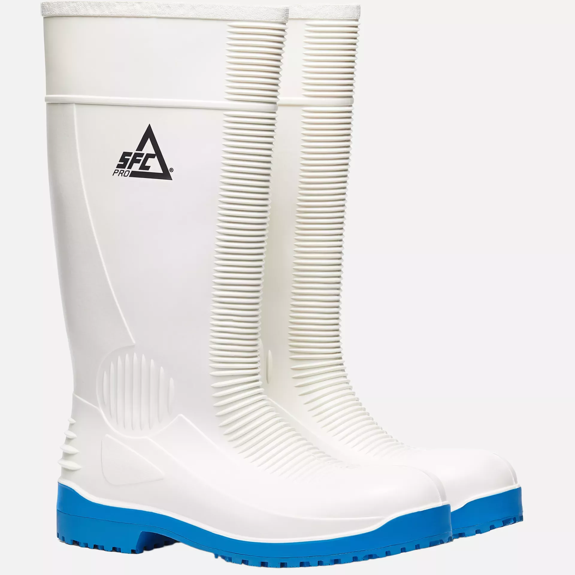 Shoes For Crews 2017B, GUARDIAN WELLINGTON Boot, White/Blue, image 8