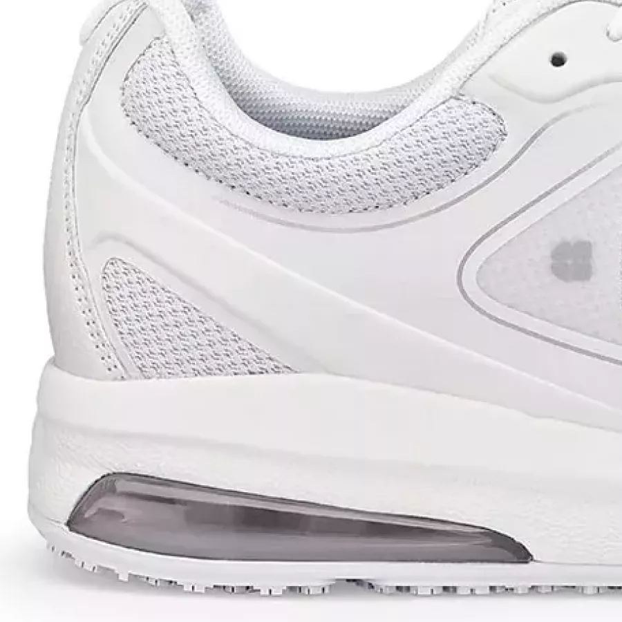 **Cushioned Heels** absorb impact with every step, reducing fatigue and keeping you on your feet longer.