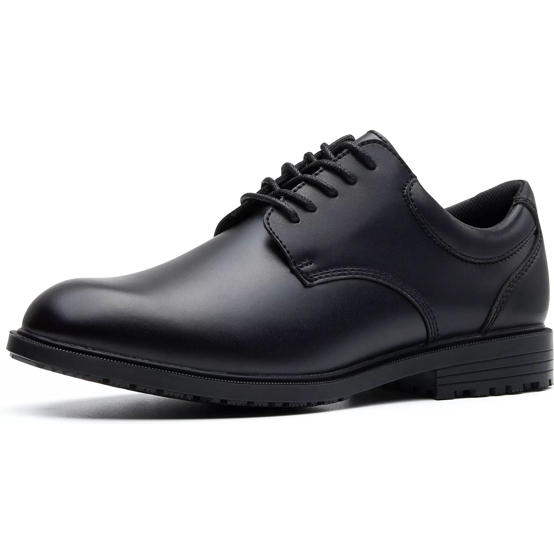 Shoes For Crews 20321, CAMBRIDGE III Slip Resistant Leather Shoe, Black, image 4